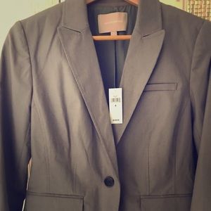 Banana Republic Blue and White Striped Blazer